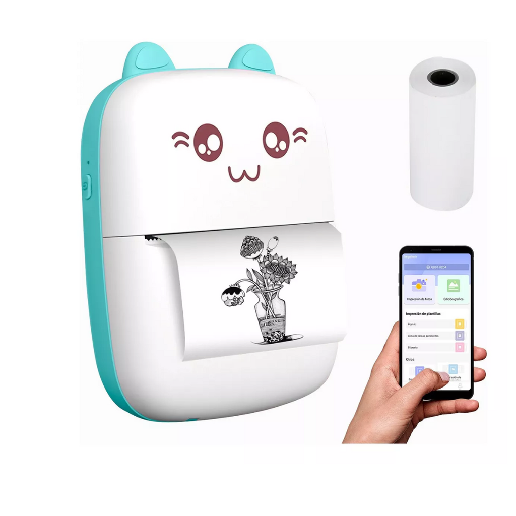 Mini Impresora Térmica Portátil C9 – Imprime Textos, Imágenes y Etiquetas desde tu Celular