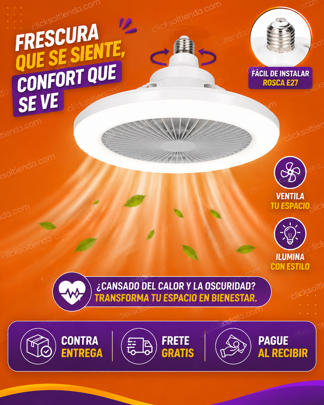 Bombillo Ventilador AeroLight™ Premium