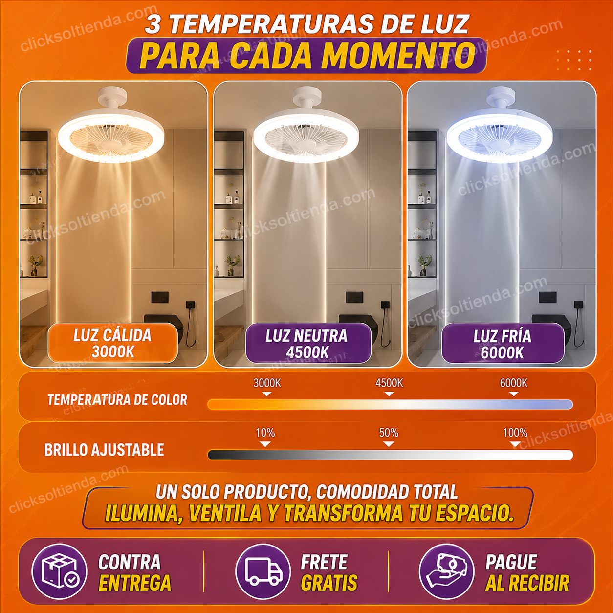 Bombillo Ventilador AeroLight™ Premium