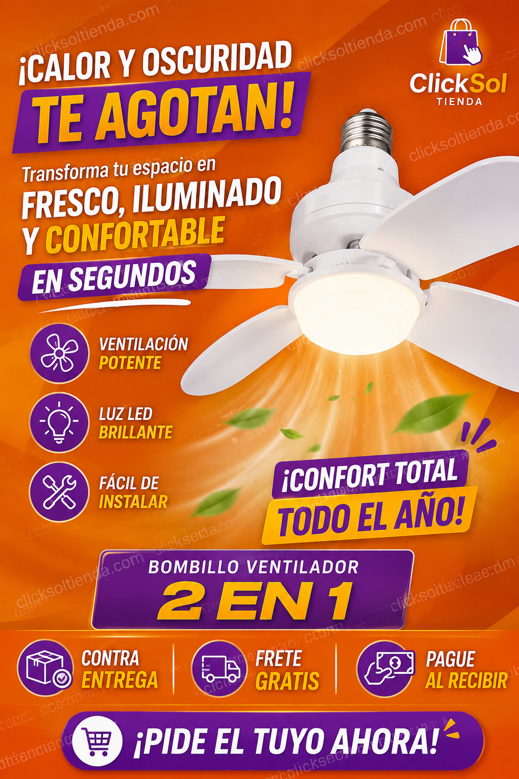Bombillo Ventilador AeroLight™ Premium