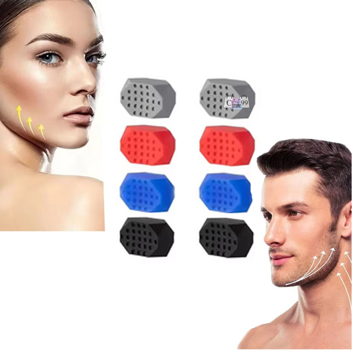 Ejercitador de mandíbula Pack x 4 pares