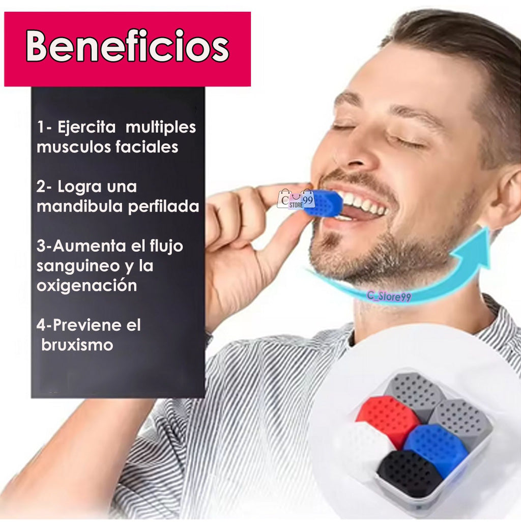 Ejercitador de mandíbula Pack x 4 pares